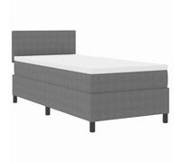 Design moderno LED illuminazione Letto a Sorgente Grigio chiaro 80x200 cm