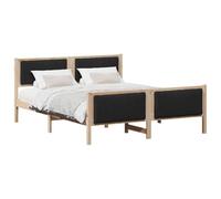 Design moderno Legno massello di pio Modello rettangolare 160x200 cm Nero
