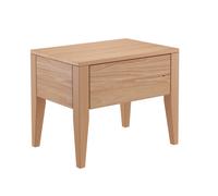 Design moderno per comodino in Faggio con cassetto e ripiano 90.20-K44