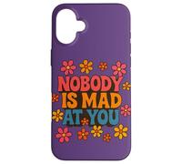 Design morbido con scritta "Nobody Is Mad At You" Custodia per iPhone 16 Plus