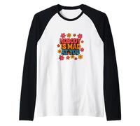 Design Morbido con Scritta Nobody Is Mad At You Maglia con Maniche Raglan