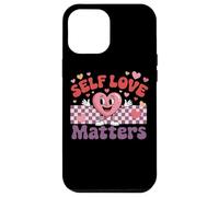 Design motivazionale a forma di cuore "Self Love Matters" Custodia per iPhone 12 Pro Max