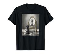 Design Motivazionale della Regina di riflessione del pedone degli Scacchi Maglietta