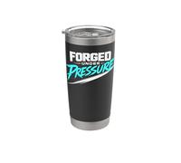 Design motivazionale forgiato sotto pressione - Mindset forte Bicchiere termico in acciaio inox doppia parete