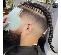 Design multiuso per riempire l'attaccatura dei capelli, strumento per modellare la barba, scheda di miglioramento dell'ispessimento della barba, piastra di ottimizzazione per aerografo, distanziatore
