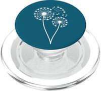 Design musicale con dente di leone e fiori, per amanti della natura PopSockets PopGrip per MagSafe