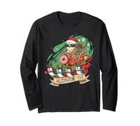 Design Natalizio Divertente con Animali Carini, Regalo per Uomini, Donne e Bambini Maglia a Manica