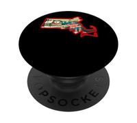 Design natalizio nello stato della baia PopSockets PopGrip Adesivo