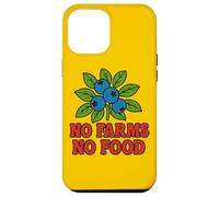 Design "No Farms No Food Blueberry Lover" Custodia per iPhone 12 Pro Max
