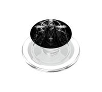 Design noir del prete ribelle, gotico urbano scuro PopSockets PopGrip per MagSafe