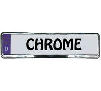 Design number plate frame chrome 2 pieces 10% discount