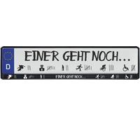 Design number plate frame Einer geht noch ... 2 pieces 10% discount