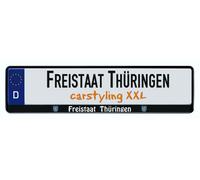 Design number plate frame federal state Freistaat Thüringen 2 pieces