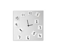 Design Object Orologio da parete moderno in metallo con numeri magnetici movibil