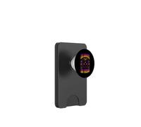 Design occulto con gatto nero con scritta "As Above So Meow" PopSockets PopWallet per MagSafe