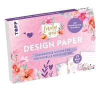 Design Paper A5 Lovely You. Con corso di letteratura a mano, 75 fogli formato DIN A5, 220 g/m², in 25 disegni, 16 pagine a mano, copertina morbida