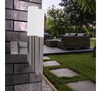 Design Parete Fiaccola Lampada Esterni Facciate Inox Luci Giardino Vetro Faretto [EEK: Non valutato]