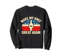 Design Patriottico Make My Knee Great Again Felpa