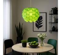 Design Pendolo Lampada da Soffitto Sala Pranzo Schermo Collegabile Verde Fiore [EEK: Non valutato]