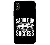 Design per addestratore di cavalli Saddle Up For Success Custodia per iPhone X/XS