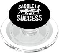 Design per addestratore di cavalli Saddle Up For Success PopSockets PopGrip per MagSafe