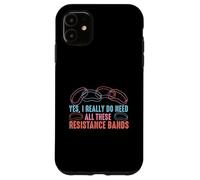 Design per allenamento con fasce di resistenza Custodia per iPhone 11