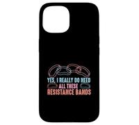 Design per allenamento con fasce di resistenza Custodia per iPhone 15