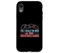 Design per allenamento con fasce di resistenza Custodia per iPhone XR
