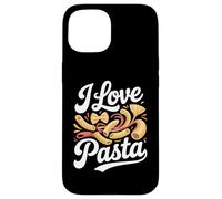 Design per amanti dei noodle con scritta «I love pasta noodle» Custodia per iPhone 15