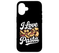 Design per amanti dei noodle con scritta «I love pasta noodle» Custodia per iPhone 16