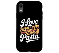 Design per amanti dei noodle con scritta «I love pasta noodle» Custodia per iPhone XR