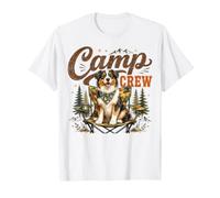Design per Amanti del Campeggio e Cani Felici Maglietta