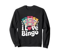 Design per Amanti del Gioco di Carte I Love Bingo Felpa