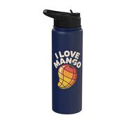 Design per amanti della frutta tropicale I Love Mango Stainless Steel Insulated Water Bottle