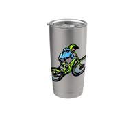 Design per amanti delle biciclette, stile libero, per uomini, ragazzi, ragazze, bambini Bicchiere termico in acciaio inox doppia parete