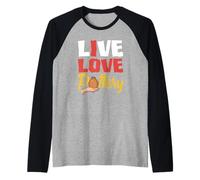 Design per Appassionati di ceramiche con Amore Vivo Maglia con Maniche Raglan