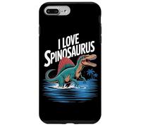 Design per appassionati di dinosauri I Love Spinosaurus Custodia per iPhone 7 Plus/8 Plus