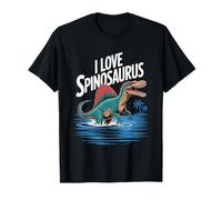 Design per Appassionati di Dinosauri I Love Spinosaurus Maglietta