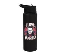 Design per appassionati di I Love Vampires Stainless Steel Insulated Water Bottle