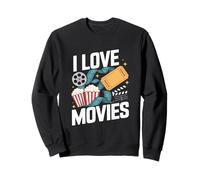 Design per Bobine di Film I Love Movies Felpa