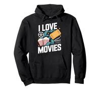 Design per Bobine di Film I Love Movies Felpa con Cappuccio