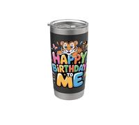 Design per feste con tigre di compleanno per bambini e adulti Bicchiere termico in acciaio inox doppia parete