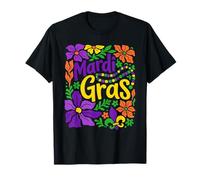 Design per Feste in Stile Mardi Gras Flowers New Orleans Louisiana Maglietta
