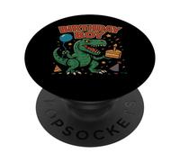 Design per festeggiare il compleanno del ragazzo ruggente PopSockets PopGrip Adesivo