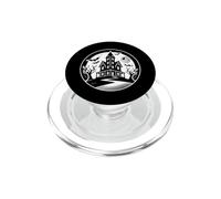 Design per Halloween con casa stregata, grafica gotica spaventosa PopSockets PopGrip per MagSafe