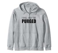 Design per i Diritti degli elettori con Scritta I Will Not Be Purged Felpa con Cappuccio