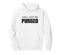 Design per i Diritti degli elettori con Scritta I Will Not Be Purged Felpa con Cappuccio