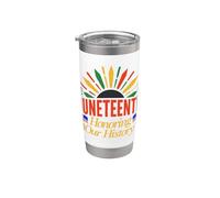 Design per la Celebrazione del Juneteenth Bicchiere termico in acciaio inox doppia parete