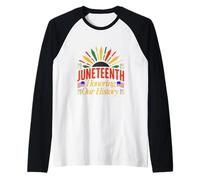 Design per la Celebrazione del Juneteenth Maglia con Maniche Raglan
