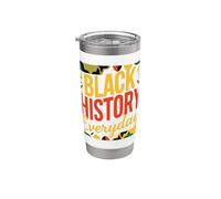 Design per la Celebrazione della Storia Nera Bicchiere termico in acciaio inox doppia parete